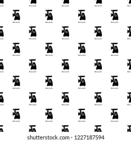 Meat grinder pattern vector seamless repeating for any web design