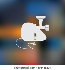 Meat grinder vector icon
