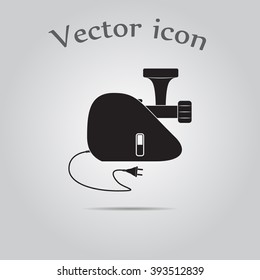Meat grinder vector icon