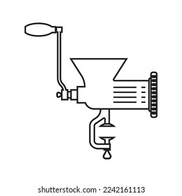 meat grinder vector icon illustration symbol design