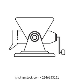 meat grinder vector icon illustration symbol design
