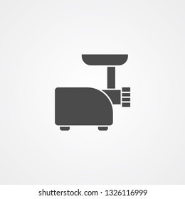 Meat grinder vector icon sign symbol