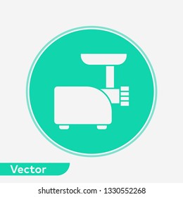 Meat grinder vector icon sign symbol