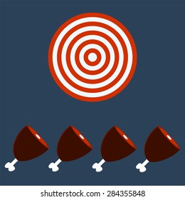 meat, Ham, Gammon. Target concept.