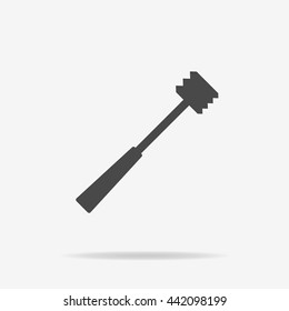 Meat hammer icon. Vector concept illustration for design.