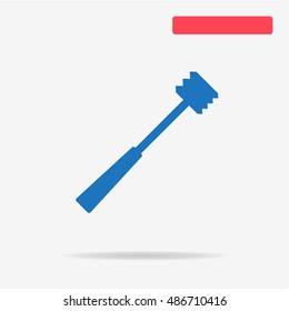 Meat hammer icon. Vector concept illustration for design.