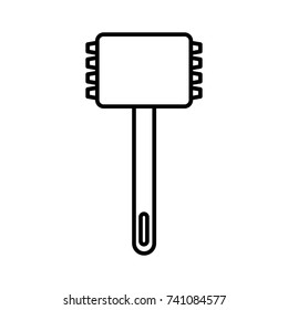 Meat hammer kitchen utensil