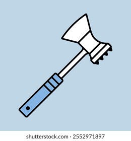 Meat hammer vector icon. Kitchen appliance. Graph symbol for cooking web site design, logo, app, UI