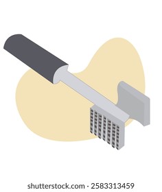 Meat hammer vector icon.Meat tenderizer pounder vector 