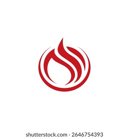 placa quente de carne fogo assado curvas simples vetor logotipo 