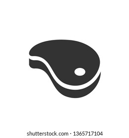 Meat Icon. Beef - Farm Product / Element Illustration As A Simple Vector Sign & Trendy Symbol for Design, Websites, Presentation or Application.