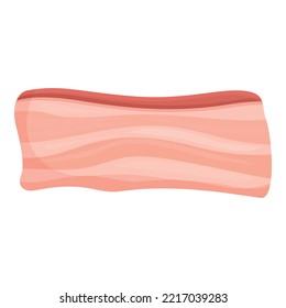 Meat icon cartoon vector. Pork bacon. Raw beef