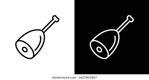 Meat icon concept stroke on white background
