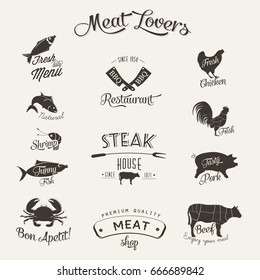 Meat icon design