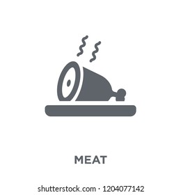 Meat icon. Meat design concept from Restaurant collection. Simple element vector illustration on white background.