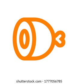 Fleisch Symbol Design. Einfache Zeichen- und Symbolgrafik. Lebensmittelvektorkonzept