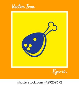 Meat icon. Eps-10.