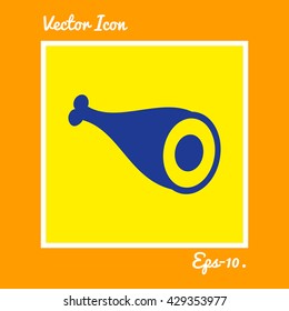 Meat icon. Eps-10.