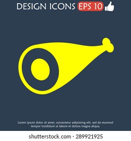 Meat icon Flat design style eps 10
