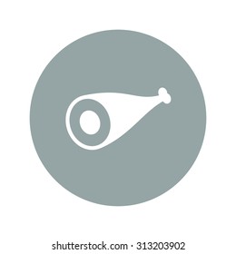 Meat icon Flat design style eps 10
