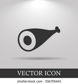 Meat icon Flat design style eps 10