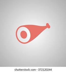 Meat icon Flat design style eps 10