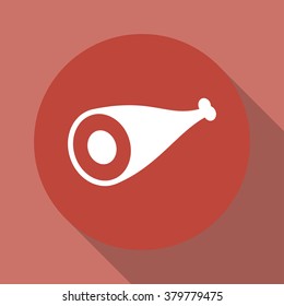 Meat icon Flat design style eps 10