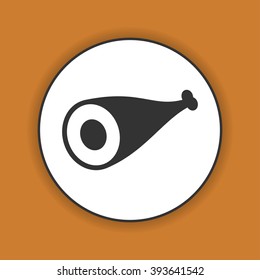 Meat icon Flat design style eps 10