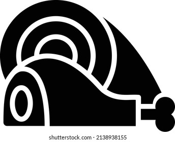Meat Icon, Gardening And Farming Sign And Symbol Isolated On White Background.
