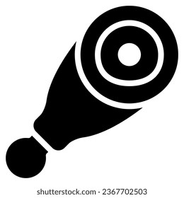 icono de carne con estilo glifo. Adecuado para el diseño de sitios web, logotipo, aplicación, interfaz de usuario y ETC.