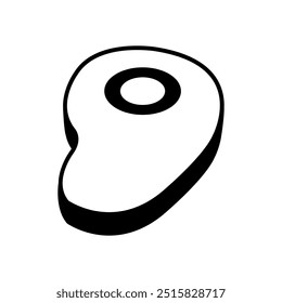 Fleischsymbol auf Hintergrund