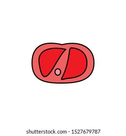 meat icon, illustration design template
