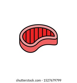 meat icon, illustration design template