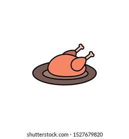 meat icon, illustration design template