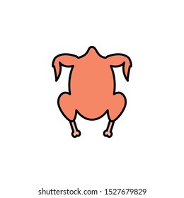 meat icon, illustration design template