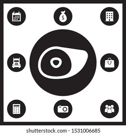 Meat icon illustration isolated vector sign symbol