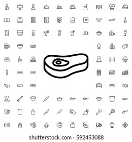 meat icon illustration isolated vector sign symbol. Restaurant icons vector set.