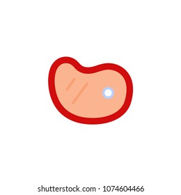 Meat icon illustration vector symbol