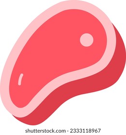Meat Icon image. Suitable for mobile application.