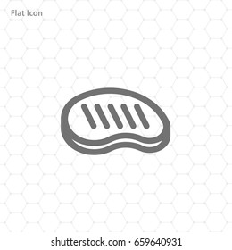 Meat icon isolated on background
