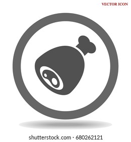 Meat icon isolated on background