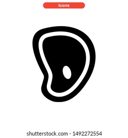 meat icon isolated sign symbol vector illustration - high quality black style vector icons

