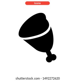 meat icon isolated sign symbol vector illustration - high quality black style vector icons
