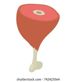 Meat icon. Isometric illustration of meat vector icon for web