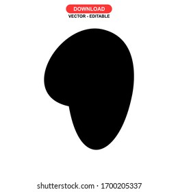 meat icon or logo isolated sign symbol vector illustration - high quality black style vector icons
