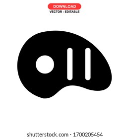 meat icon or logo isolated sign symbol vector illustration - high quality black style vector icons
