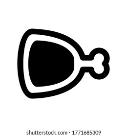 meat icon or logo isolated sign symbol vector illustration - high quality black style vector icons

