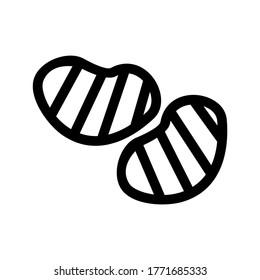 meat icon or logo isolated sign symbol vector illustration - high quality black style vector icons
