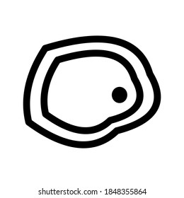 Icono de carne o logotipo símbolo de signo aislado ilustración vectorial - iconos vectoriales de estilo negro de alta calidad
