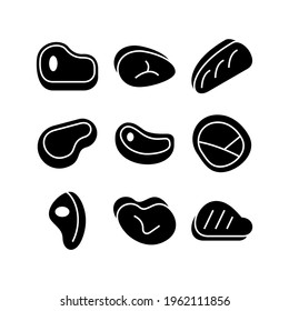 meat icon or logo isolated sign symbol vector illustration - Collection of high quality black style vector icons
